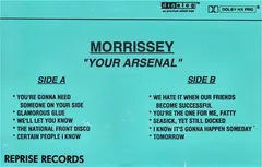 Morrissey – Your Arsenal (Cassette, Album)