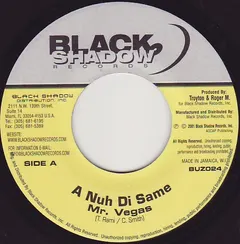Mr. Vegas – A Nuh Di Same (Vinyl, 7")