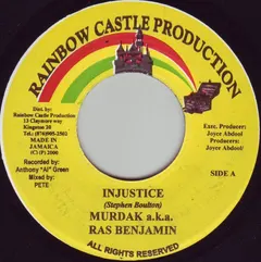 Murdak a.k.a. Ras Benjamin* – Injustice (Vinyl, 7")