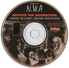 N.W.A. – Appetite For Destruction (CD, Single)