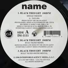 NAME (2) – Black Thought (Vinyl, 12")