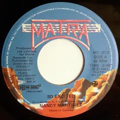 Nancy Martinez – So Excited (Vinyl, 7")
