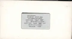Nasty Nas* – Half Time (VHS, Promo)