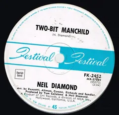 Neil Diamond Festival Records – Two-Bit Manchild (Vinyl, 7")