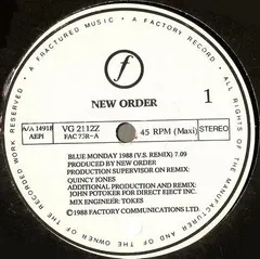 New Order – Blue Monday 1988 (Vinyl, 12")