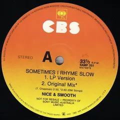 Nice & Smooth – Sometimes I Rhyme Slow (Vinyl, 12")