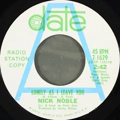 Nick Noble – Lonely As I Leave You (Vinyl, 7")