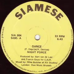 Night Force (3) Siamese – Dance (Vinyl, 12")