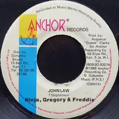 Ninja*, Gregory* & Freddie* – John Law (Vinyl, 7")