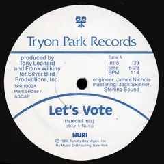 Nuri* – Let's Vote (Vinyl, 12")