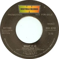 Nytro – What It Is (Vinyl, 7")