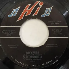 O. V. Wright* – Rhymes (Vinyl, 7")