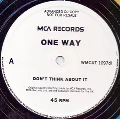 One Way – Don't Think About It (Vinyl, 12")