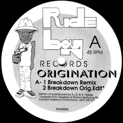 Origination – Breakdown (Remix) (Vinyl, 12")
