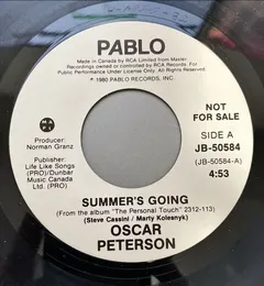 Oscar Peterson – Summer's Going (Vinyl, 7")