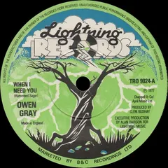 Owen Gray – When I Need You (Vinyl, 7")