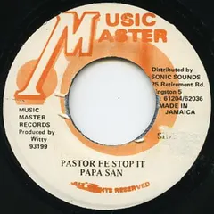Papa San – Pastor Fe Stop It (Vinyl, 7")