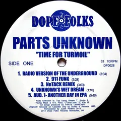 Parts Unknown (4) – Time For Turmoil (Vinyl, LP)