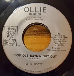 Patch Scott – Good Ole Boys Night Out (Vinyl, 7")