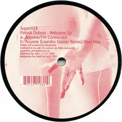 Patrick Dubois – Welcome EP (Vinyl, 12")