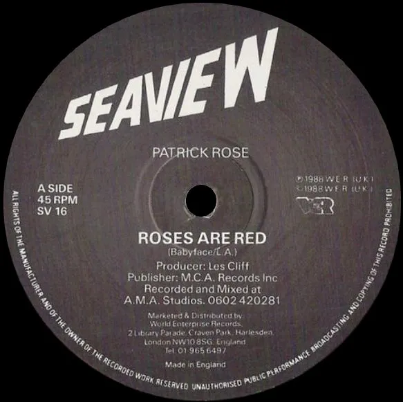 Patrick Rose – Roses Are Red