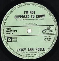 Patsy Ann Noble – I'm Not Supposed To Know (Vinyl, 7")