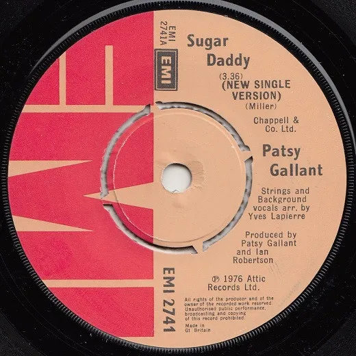 Patsy Gallant – Sugar Daddy / It's Raining This Morning