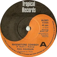 Paul Davidson – Rhienstone Cowboy (Vinyl, 7")