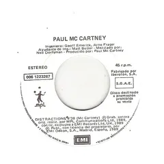 Paul McCartney – Distractions (Vinyl, 7")