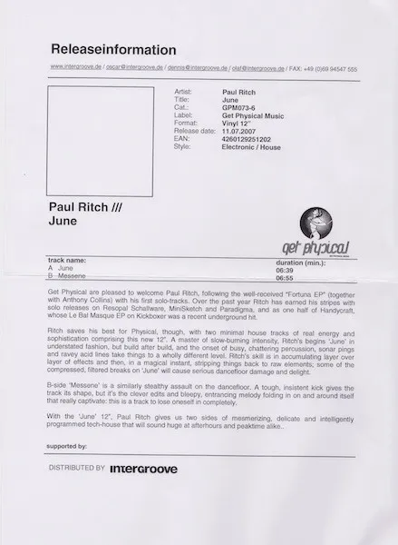 Paul Ritch – June