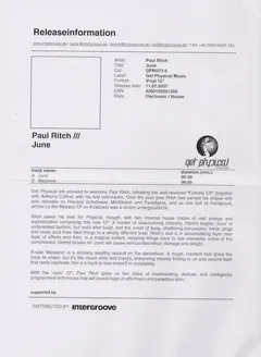 Paul Ritch – June (Vinyl, 12")