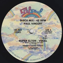 Paul Vincent (3) – Super Elton (Vinyl, 12")