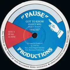 "Pause"* – Got To Know (Vinyl, 12")