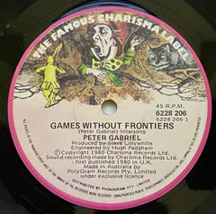 Peter Gabriel Charisma – Games Without Frontiers (Vinyl, 7")