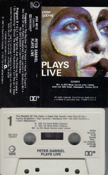 Peter Gabriel – Plays Live