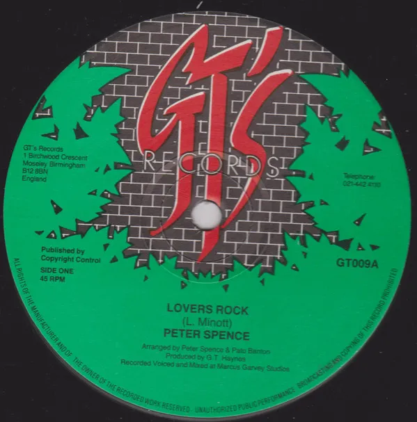 Peter Spence – Lovers Rock