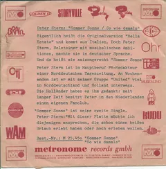 Peter Stern (2) – Sommer Sonne (Vinyl, 7")