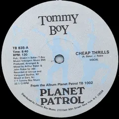 Planet Patrol – Cheap Thrills (Vinyl, 12")