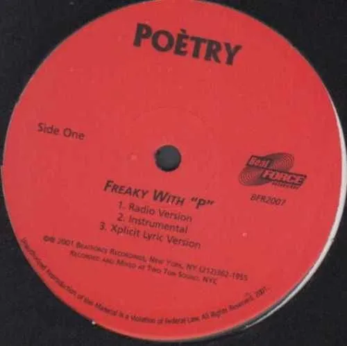 Poètry* – Freaky With "P"