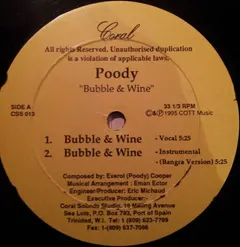 Poody – Bubble & Wine (Vinyl, 12")