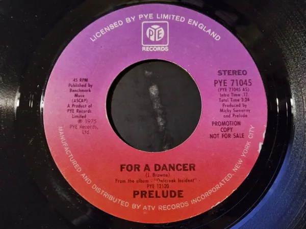 Prelude (3) – For A Dancer