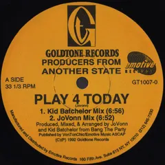 Producers From Another State – Play 4 Today (Vinyl, 12")