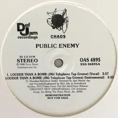 Public Enemy – Louder Than A Bomb (Vinyl, 12")
