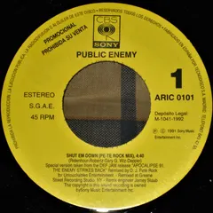 Public Enemy CBS/Sony – Shut 'Em Down (Remix) (Vinyl, 7")