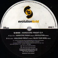Q-Bass (2) – Hardcore Friday E.P. (Vinyl, 12")