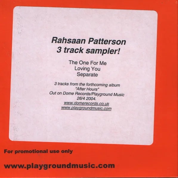 Rahsaan Patterson – After Hours Sampler