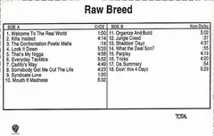 Raw Breed – Killa Instinct (Cassette, Album)