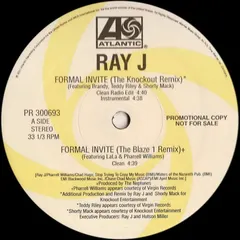 Ray J – Formal Invite (Vinyl, 12")
