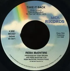 Reba McEntire – Take It Back (Vinyl, 7")