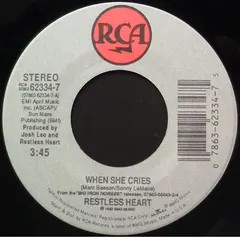 Restless Heart – When She Cries (Vinyl, 7")